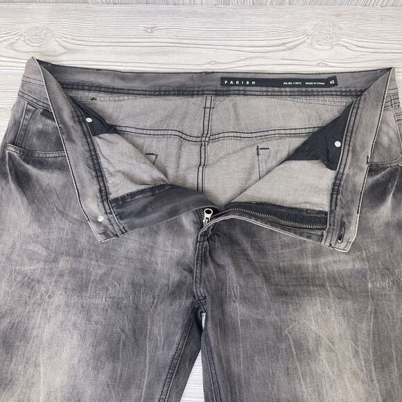 Parish Nation Jeans Men's Size 42 Black Gray 35.5 Inseam NICE! - Picture 6 of 10